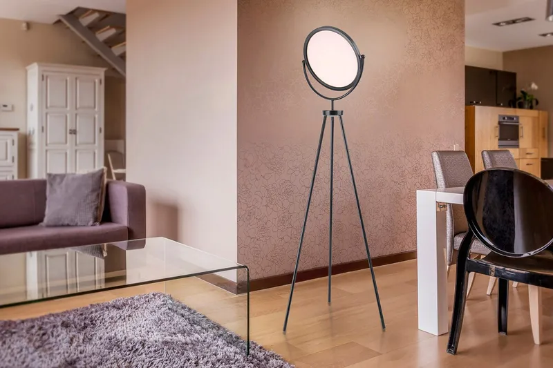 Lattiavalaisin Carl Musta - Valaistus - Sisävalaistus & lamput - Lattiavalaisin - 3-vartinen lattiavalaisin