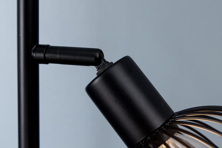 Lattiavalaisin Chavannes LED Pieni - Musta - 5-vartinen lattiavalaisin - Lightbox - PH lamppu - Verkkovalaisin - 2-vartinen lattiavalaisin - 3-vartinen lattiavalaisin - Kaarivalaisin - Olohuoneen valaisin - Tiffanylamppu - Riisipaperivalaisin - Lattiavalaisin - Uplight lattiavalaisin