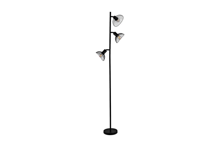 Lattiavalaisin Chavannes LED Pieni - Musta - 5-vartinen lattiavalaisin - Lightbox - PH lamppu - Verkkovalaisin - 2-vartinen lattiavalaisin - 3-vartinen lattiavalaisin - Kaarivalaisin - Olohuoneen valaisin - Tiffanylamppu - Riisipaperivalaisin - Lattiavalaisin - Uplight lattiavalaisin