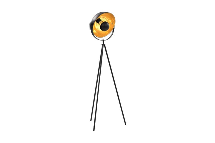Lattiavalaisin E27 musta ja kulta 31 cm - Musta - 5-vartinen lattiavalaisin - Lightbox - PH lamppu - Verkkovalaisin - 2-vartinen lattiavalaisin - Uplight lattiavalaisin - 3-vartinen lattiavalaisin - Kaarivalaisin - Olohuoneen valaisin - Tiffanylamppu - Riisipaperivalaisin - Lattiavalaisin