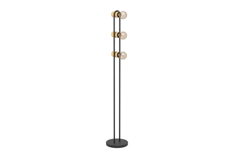 Lattiavalaisin Eglo Chieveley 3 lampulla, Musta/Ruskea