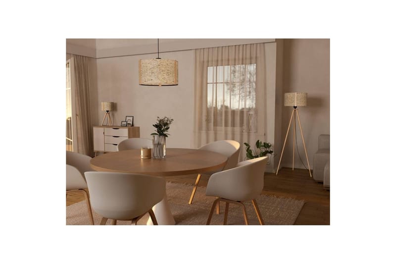 Lattiavalaisin Eglo Hontongas Ruskea - Valaistus - Sisävalaistus & lamput - Lattiavalaisin - 3-vartinen lattiavalaisin