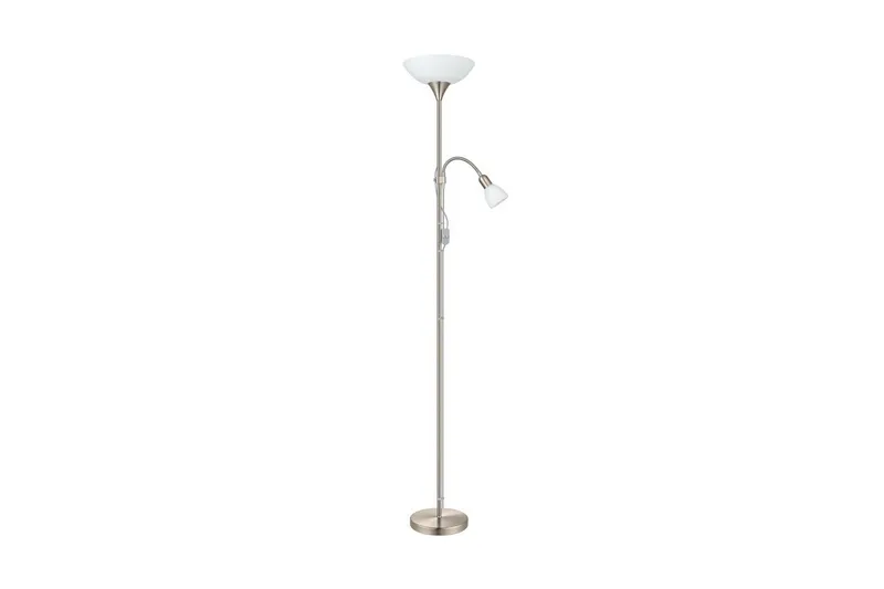 Lattiavalaisin Eglo Up 2 lukulampulla Nickel-Matt Valkoinen, Valkoinen/Harmaa