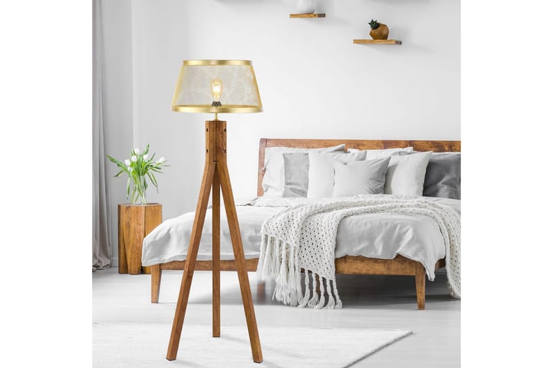 Lattiavalaisin Frederik - 46x145x46 cm - Valaistus - Sisävalaistus & lamput - Lattiavalaisin - 3-vartinen lattiavalaisin