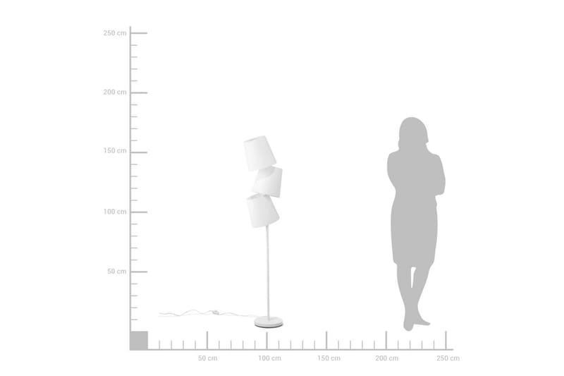 Lattiavalaisin Grande 164 cm - Valaistus - Sisävalaistus & lamput - Lattiavalaisin - 3-vartinen lattiavalaisin