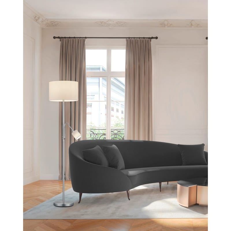 Lattiavalaisin Hotel - Valkoinen - Valaistus - Sisävalaistus & lamput - Lattiavalaisin - 3-vartinen lattiavalaisin