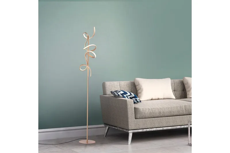 Lattiavalaisin Kiharat - 22x156x22 cm - Valaistus - Sisävalaistus & lamput - Lattiavalaisin - 3-vartinen lattiavalaisin