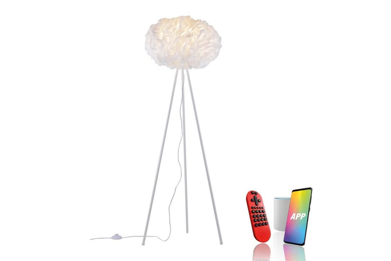 Lattiavalaisin Lolasmart Naomi - 47x140x47 cm - Valaistus - Sisävalaistus & lamput - Lattiavalaisin - 3-vartinen lattiavalaisin