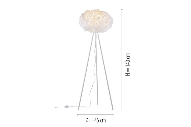 Lattiavalaisin Lolasmart Naomi - 47x140x47 cm - Valaistus - Sisävalaistus & lamput - Lattiavalaisin - 3-vartinen lattiavalaisin