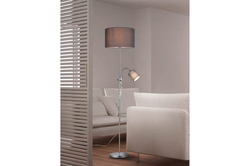 Lattiavalaisin Owen E27+E14 Harmaa - TRIO - Valaistus - Sisävalaistus & lamput - Lattiavalaisin - 2-vartinen lattiavalaisin