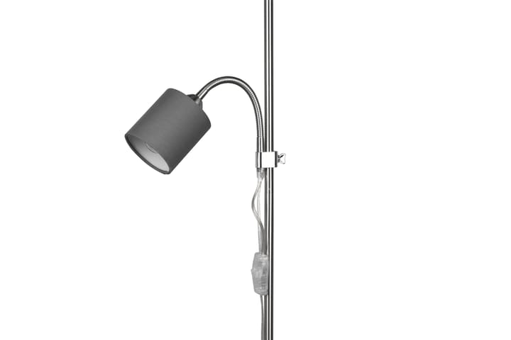 Lattiavalaisin Owen E27+E14 Harmaa - TRIO - 5-vartinen lattiavalaisin - Lightbox - PH lamppu - Verkkovalaisin - 2-vartinen lattiavalaisin - Uplight lattiavalaisin - 3-vartinen lattiavalaisin - Kaarivalaisin - Olohuoneen valaisin - Tiffanylamppu - Riisipaperivalaisin - Lattiavalaisin