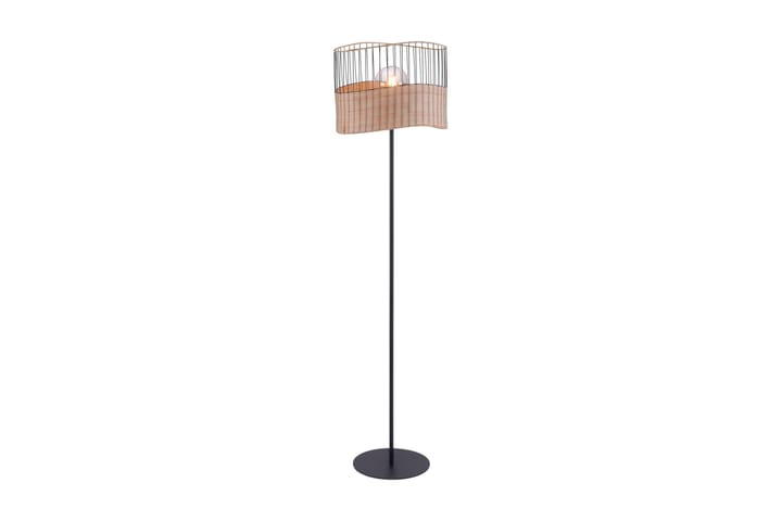 Lattiavalaisin Reed Musta - 5-vartinen lattiavalaisin - Lightbox - PH lamppu - Verkkovalaisin - 2-vartinen lattiavalaisin - Uplight lattiavalaisin - 3-vartinen lattiavalaisin - Kaarivalaisin - Olohuoneen valaisin - Tiffanylamppu - Riisipaperivalaisin - Lattiavalaisin