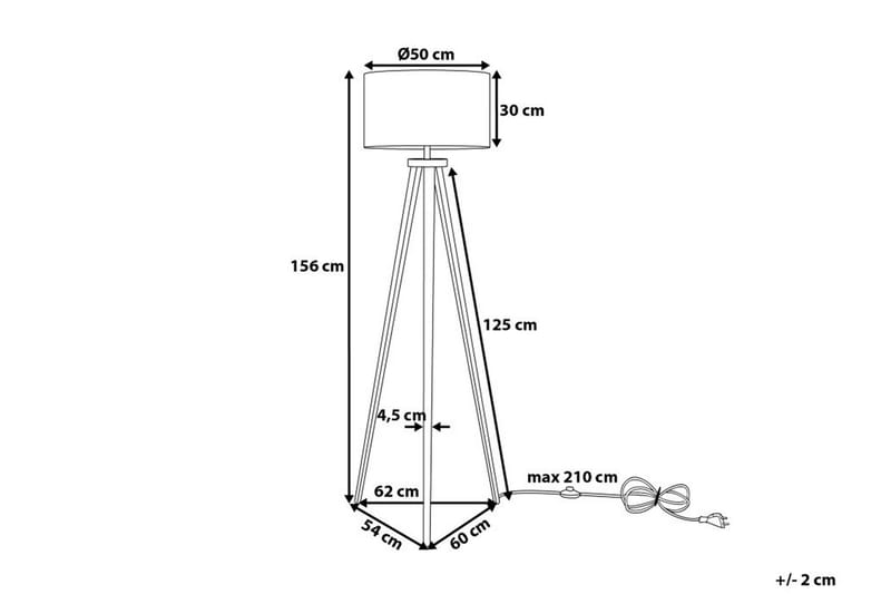 Lattiavalaisin Stiletto 156 cm - Valaistus - Sisävalaistus & lamput - Lattiavalaisin - 3-vartinen lattiavalaisin