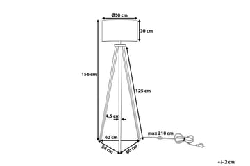 Lattiavalaisin Stiletto 156 cm - Valaistus - Sisävalaistus & lamput - Lattiavalaisin - 5-vartinen lattiavalaisin
