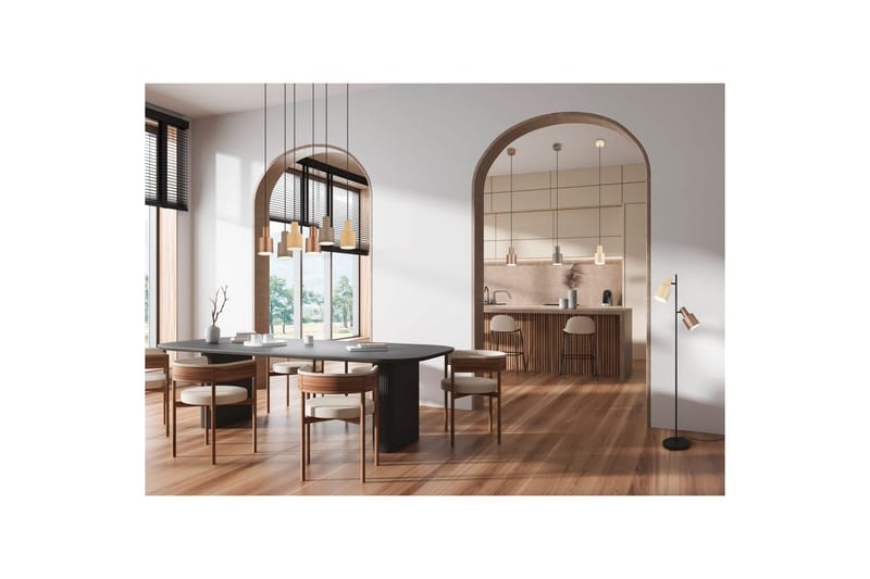 Lattiavalaisin TRIO Agudo Moniväri - Moniväri - Valaistus - Sisävalaistus & lamput - Lattiavalaisin - 3-vartinen lattiavalaisin