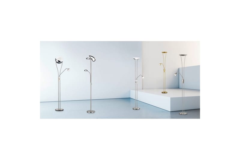 Lattiavalaisin TRIO Arizona Messinki - Messinki - Valaistus - Sisävalaistus & lamput - Lattiavalaisin - 3-vartinen lattiavalaisin