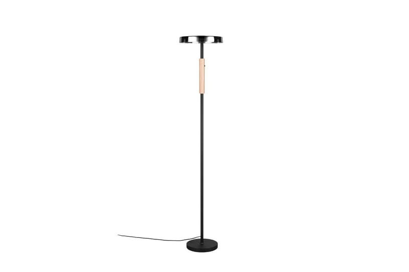 Lattiavalaisin TRIO Celeste Mattamusta/kromattu/puu - Mattamusta/kromattu/puu - Valaistus - Sisävalaistus & lamput - Lattiavalaisin - 3-vartinen lattiavalaisin