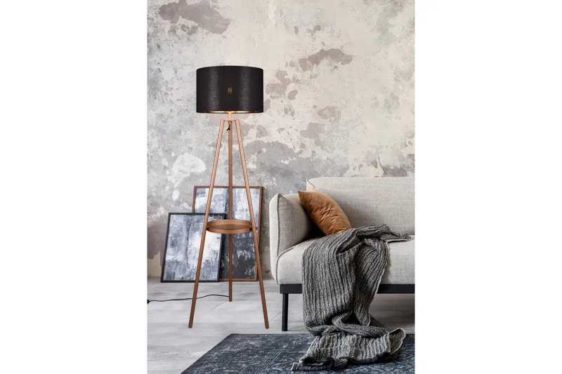 Lattiavalaisin TRIO Colette Kahvinruskea - Kahvinruskea - Valaistus - Sisävalaistus & lamput - Lattiavalaisin - 3-vartinen lattiavalaisin