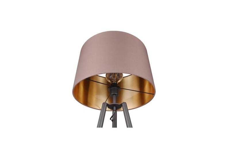 Lattiavalaisin TRIO Colette Mattamusta - Mattamusta - Valaistus - Sisävalaistus & lamput - Lattiavalaisin - 3-vartinen lattiavalaisin