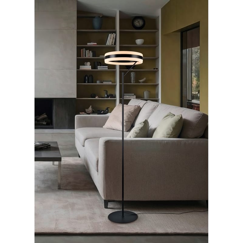 Lattiavalaisin TRIO Dios - Mattamusta - Valaistus - Sisävalaistus & lamput - Lattiavalaisin - 3-vartinen lattiavalaisin