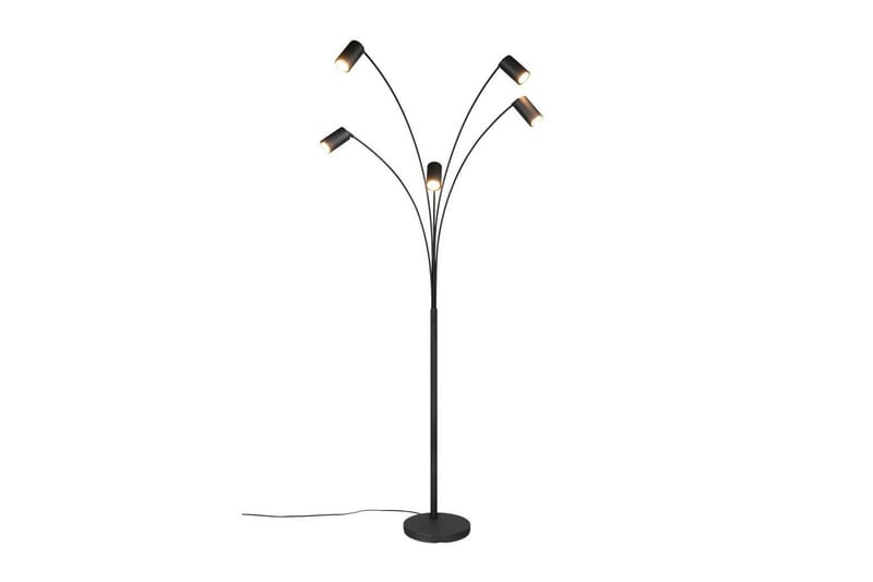 Lattiavalaisin TRIO Marley Mattamusta - Mattamusta - Valaistus - Sisävalaistus & lamput - Lattiavalaisin - 3-vartinen lattiavalaisin