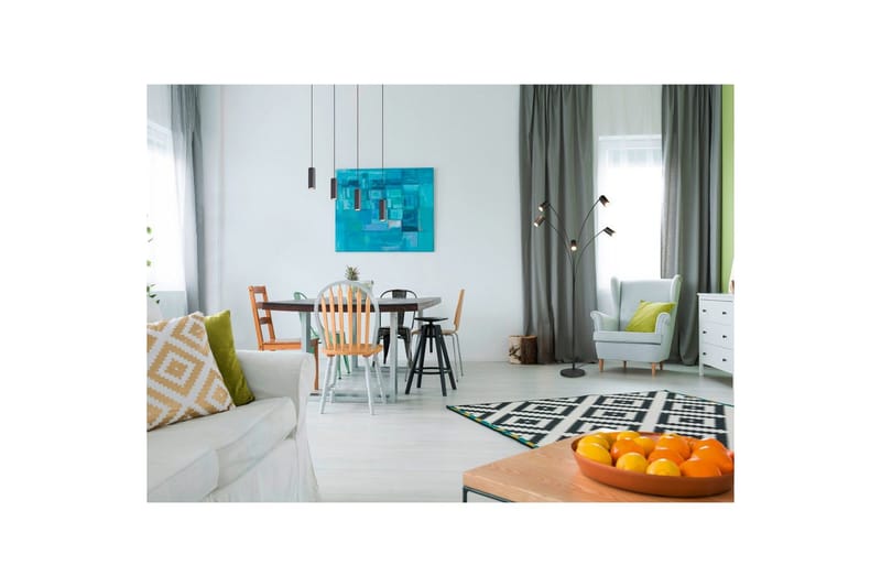 Lattiavalaisin TRIO Marley Mattamusta - Mattamusta - Valaistus - Sisävalaistus & lamput - Lattiavalaisin - 3-vartinen lattiavalaisin