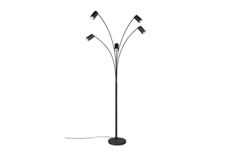 Lattiavalaisin TRIO Marley Mattamusta - Mattamusta - Valaistus - Sisävalaistus & lamput - Lattiavalaisin - 3-vartinen lattiavalaisin