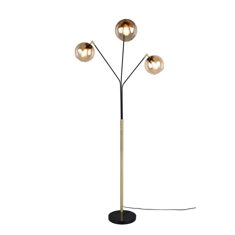 Lattiavalaisin Paxton - Mattamusta/kulta - Valaistus - Sisävalaistus & lamput - Lattiavalaisin - 3-vartinen lattiavalaisin