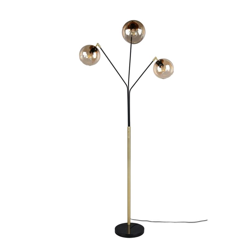 Lattiavalaisin Paxton - Mattamusta/kulta - Valaistus - Sisävalaistus & lamput - Lattiavalaisin - 3-vartinen lattiavalaisin