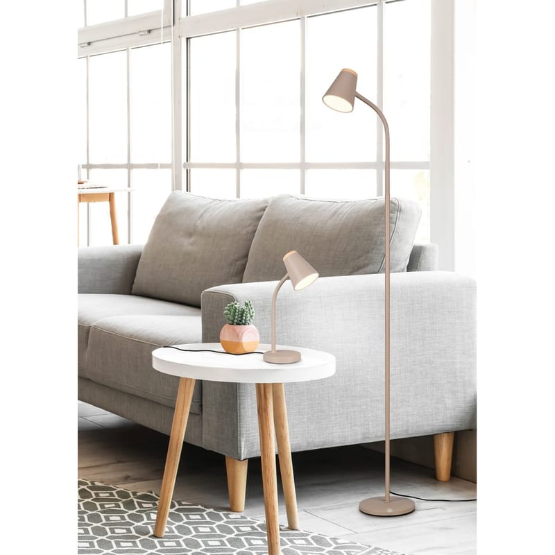 Lattiavalaisin Pongo - Lämmin beige - Valaistus - Sisävalaistus & lamput - Lattiavalaisin - 3-vartinen lattiavalaisin