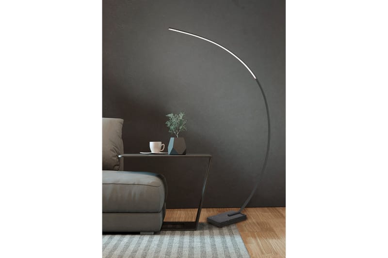 LED-Lattiavalaisin Bangkok Mattamusta - TRIO - Valaistus - Sisävalaistus & lamput - Lattiavalaisin - 3-vartinen lattiavalaisin