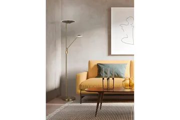 LED-Lattiavalaisin Brantford Antiikkimessinki - Trio Lighting - Valaistus - Sisävalaistus & lamput - Lattiavalaisin - 5-vartinen lattiavalaisin