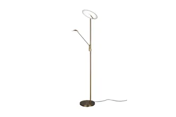 LED-Lattiavalaisin Brantford Antiikkimessinki - Trio Lighting - Valaistus - Sisävalaistus & lamput - Lattiavalaisin - 5-vartinen lattiavalaisin