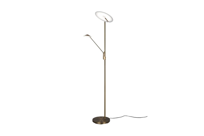 LED-Lattiavalaisin Brantford Antiikkimessinki - Trio Lighting - Valaistus - Sisävalaistus & lamput - Lattiavalaisin - 3-vartinen lattiavalaisin