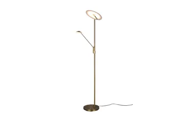LED-Lattiavalaisin Brantford Antiikkimessinki - Trio Lighting - Valaistus - Sisävalaistus & lamput - Lattiavalaisin - 5-vartinen lattiavalaisin