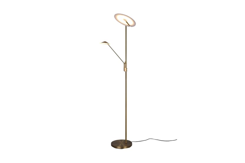 LED-Lattiavalaisin Brantford Antiikkimessinki - Trio Lighting - Valaistus - Sisävalaistus & lamput - Lattiavalaisin - 3-vartinen lattiavalaisin