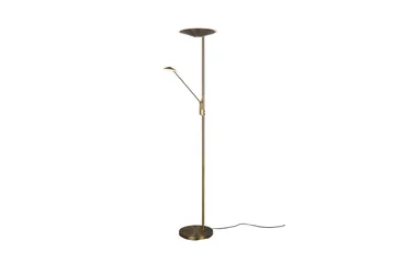 LED-Lattiavalaisin Brantford Antiikkimessinki - Trio Lighting - Valaistus - Sisävalaistus & lamput - Lattiavalaisin - 5-vartinen lattiavalaisin