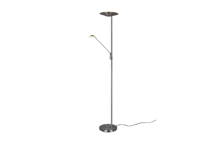 LED-Lattiavalaisin Brantford  Harjattu Teräs - TRIO - 5-vartinen lattiavalaisin - Lightbox - PH lamppu - Verkkovalaisin - Uplight lattiavalaisin - 3-vartinen lattiavalaisin - Kaarivalaisin - Olohuoneen valaisin - 2-vartinen lattiavalaisin - Tiffanylamppu - Riisipaperivalaisin - Lattiavalaisin