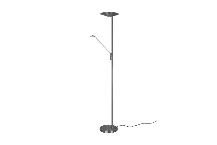 LED-Lattiavalaisin Brantford  Harjattu Teräs - TRIO - 5-vartinen lattiavalaisin - Lightbox - PH lamppu - Verkkovalaisin - Uplight lattiavalaisin - 3-vartinen lattiavalaisin - Kaarivalaisin - Olohuoneen valaisin - 2-vartinen lattiavalaisin - Tiffanylamppu - Riisipaperivalaisin - Lattiavalaisin