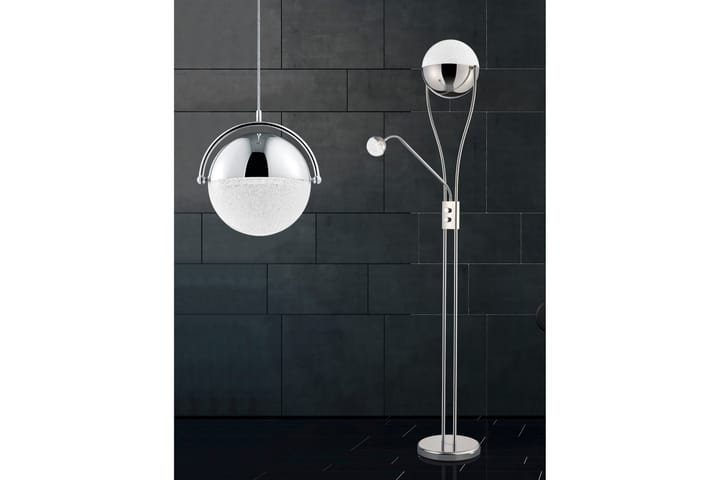LED-Lattiavalaisin Chris Kromi - TRIO - 5-vartinen lattiavalaisin - Lightbox - PH lamppu - Verkkovalaisin - Uplight lattiavalaisin - 3-vartinen lattiavalaisin - Kaarivalaisin - Olohuoneen valaisin - 2-vartinen lattiavalaisin - Tiffanylamppu - Riisipaperivalaisin - Lattiavalaisin