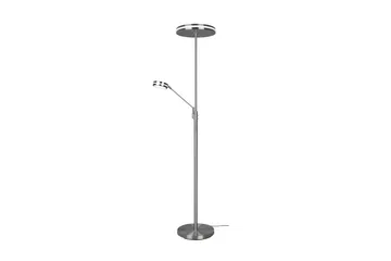 LED-Lattiavalaisin Franklin Uplighter Harjattu Teräs - Trio - Valaistus - Sisävalaistus & lamput - Lattiavalaisin - 5-vartinen lattiavalaisin
