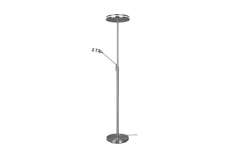 LED-Lattiavalaisin Franklin Uplighter Harjattu Teräs - Trio - Valaistus - Sisävalaistus & lamput - Lattiavalaisin - 3-vartinen lattiavalaisin