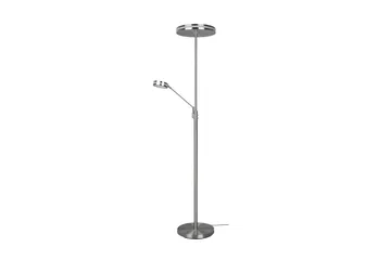 LED-Lattiavalaisin Franklin Uplighter Harjattu Teräs - Trio - Valaistus - Sisävalaistus & lamput - Lattiavalaisin - 5-vartinen lattiavalaisin