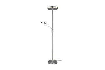 LED-Lattiavalaisin Franklin Uplighter Harjattu Teräs - Trio - Valaistus - Sisävalaistus & lamput - Lattiavalaisin - 5-vartinen lattiavalaisin