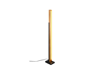 LED-Lattiavalaisin Kerala Mattamusta/Puu - TRIO - Valaistus - Sisävalaistus & lamput - Lattiavalaisin - 5-vartinen lattiavalaisin