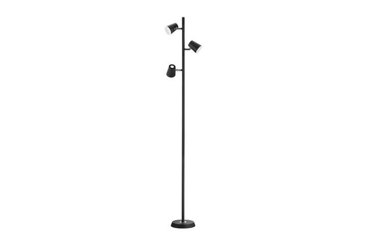LED-Lattiavalaisin Narcos Mattamusta - TRIO - 5-vartinen lattiavalaisin - Lightbox - PH lamppu - Verkkovalaisin - 2-vartinen lattiavalaisin - 3-vartinen lattiavalaisin - Kaarivalaisin - Olohuoneen valaisin - Tiffanylamppu - Riisipaperivalaisin - Lattiavalaisin - Uplight lattiavalaisin