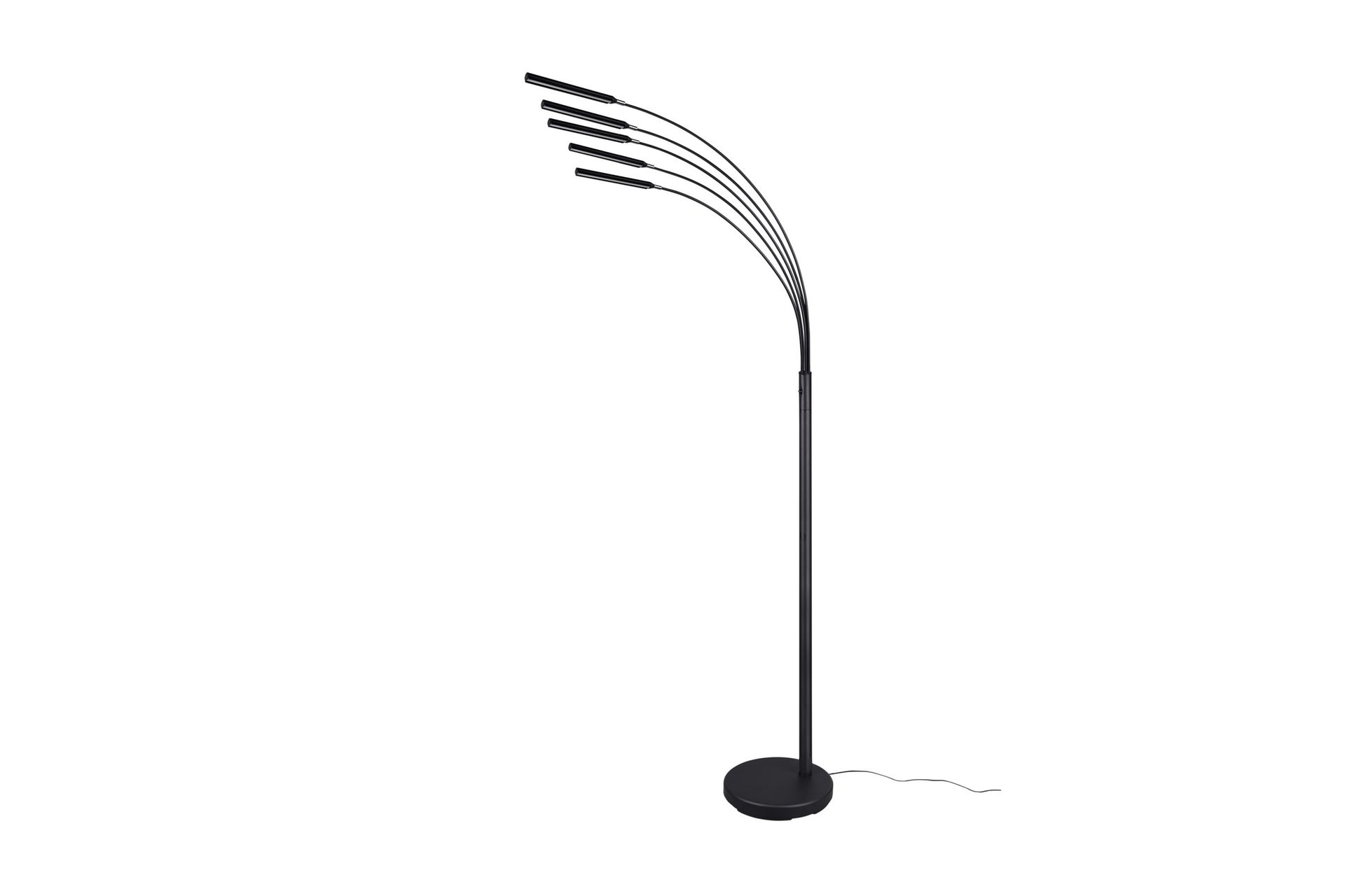 LED-Lattiavalaisin Reed Mattamusta - TRIO - Valaistus - Sisävalaistus & lamput - Lattiavalaisin - 3-vartinen lattiavalaisin