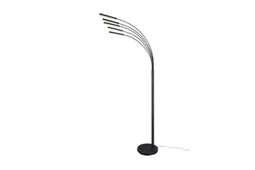 LED-Lattiavalaisin Reed Mattamusta - TRIO - Valaistus - Sisävalaistus & lamput - Lattiavalaisin - 5-vartinen lattiavalaisin