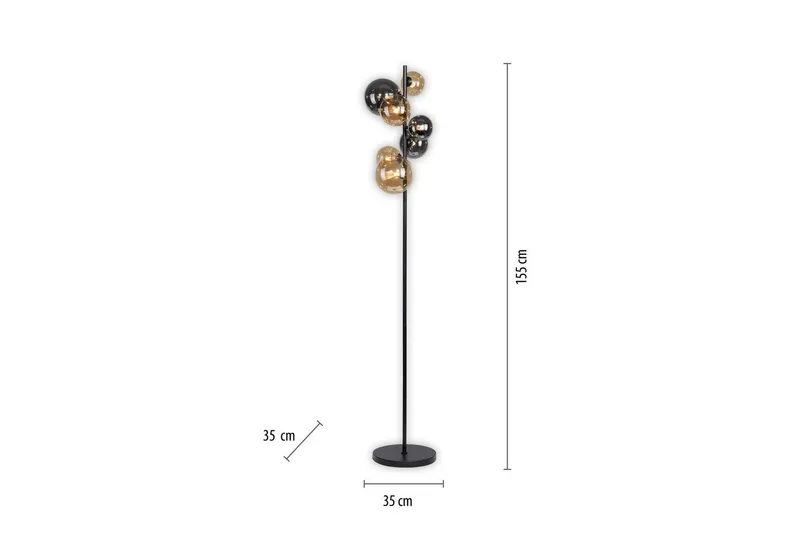 Popsicle Paul Neuhaus Lattiavalaisin - Valaistus - Sisävalaistus & lamput - Lattiavalaisin - 3-vartinen lattiavalaisin