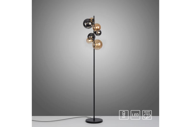 Popsicle Paul Neuhaus Lattiavalaisin - Valaistus - Sisävalaistus & lamput - Lattiavalaisin - 3-vartinen lattiavalaisin